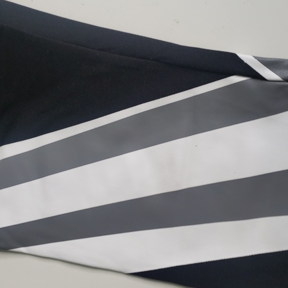 𝅺KIMBERLY C White & Black Stripe Leggings - Picture 11 of 13